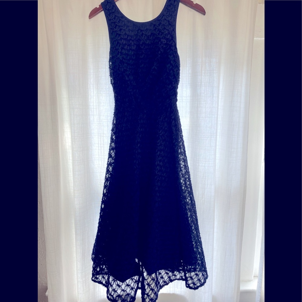 Nicole Miller party / holiday dress in Royal/navy blue